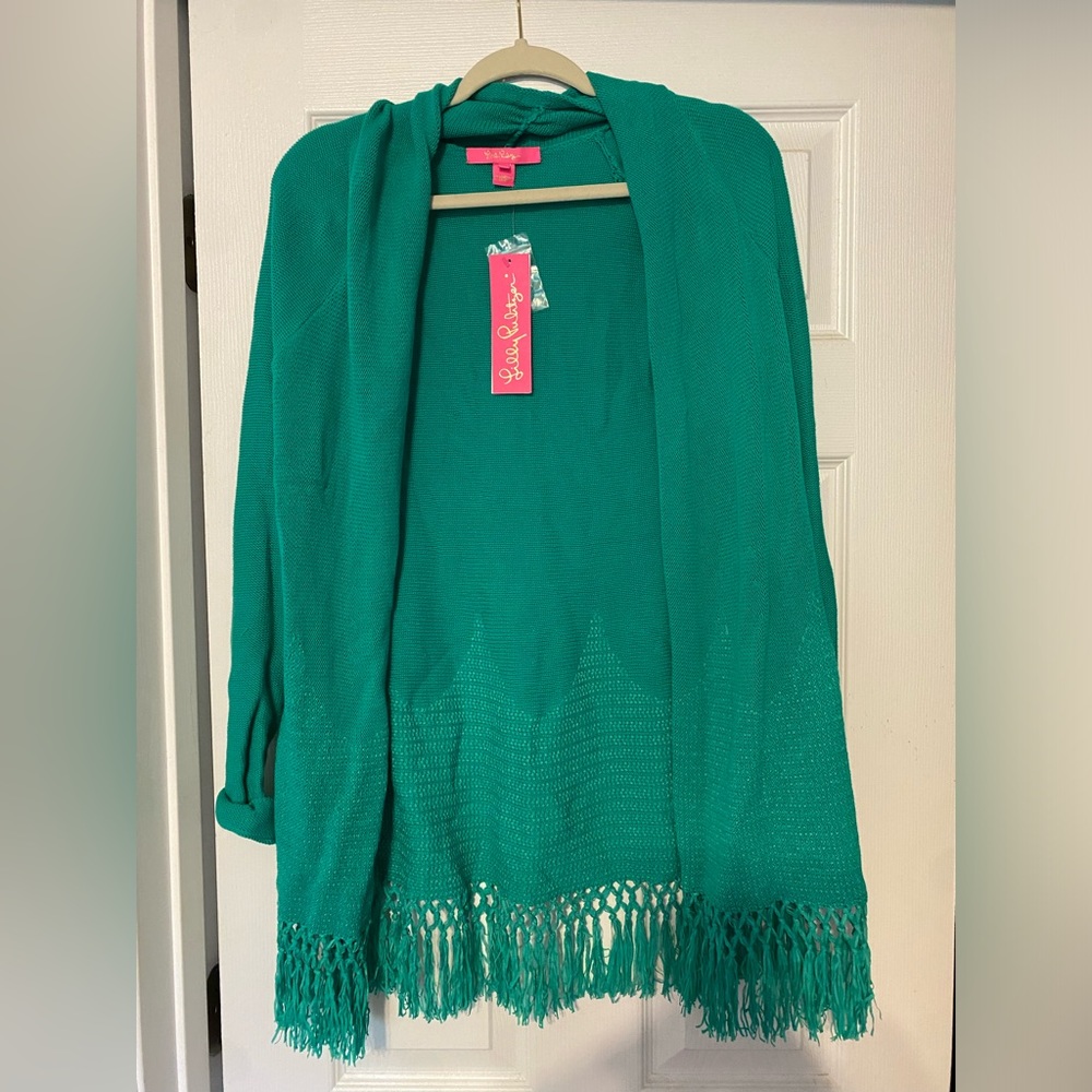 Lilly Pulitzer Tatum Cardigan in Everglades Green
